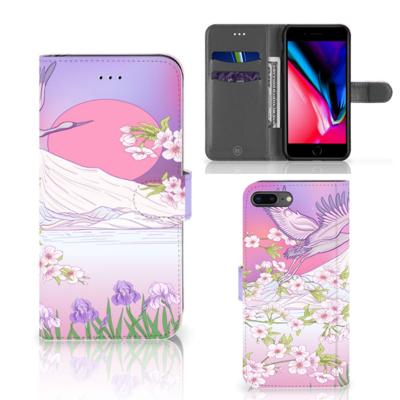 Apple iPhone 7 Plus | 8 Plus | Telefoonhoesje | Met pasjeshouder | Bird Flying