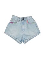 Palm Angels Kids short en jean à patch logo - Bleu - thumbnail