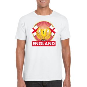 Wit Engeland supporter kampioen shirt heren