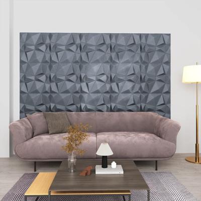 VidaXL 24 st wandpanelen 3d diamant 6 m² 50x50 cm grijs