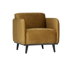 WOOOD Fauteuil 'Statement' Velvet, kleur Honey Yellow