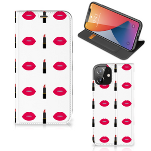 iPhone 12 | iPhone 12 Pro Hoesje met Magneet Lipstick Kiss