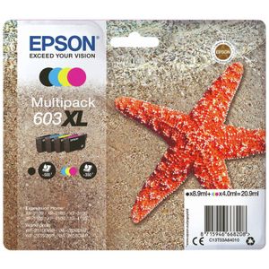 Epson Cartridge multipack zwart + kleur (4 stuks)