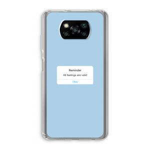 Reminder: Xiaomi Poco X3 NFC Transparant Hoesje
