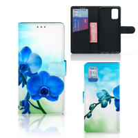 Samsung Galaxy A02s | M02s Hoesje Orchidee Blauw - Cadeau voor je Moeder