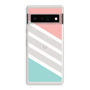 Strepen pastel: Google Pixel 6 Pro Transparant Hoesje