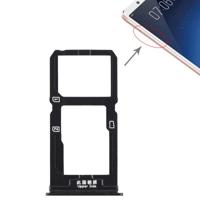 SIM-kaarthouder + SIM-kaarthouder / Micro SD-kaart lade voor Vivo X20(Black)