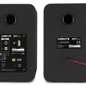Vonyx XP40 actieve studiomonitors met BT & USB (2 stuks)