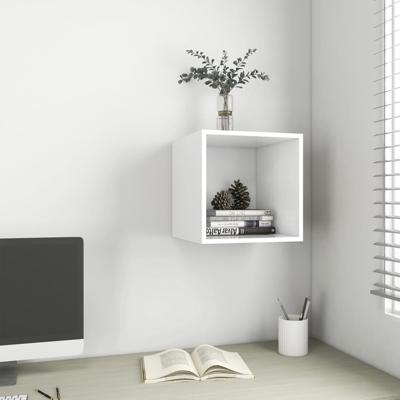 Wandkast 37x37x37 cm bewerkt hout wit