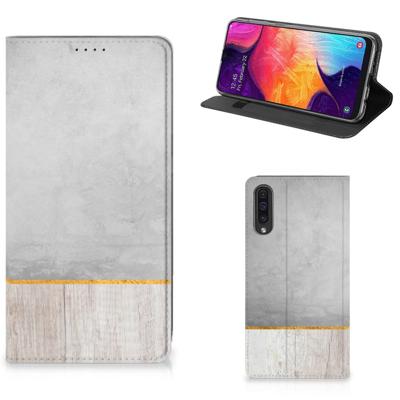 Samsung Galaxy A50 Book | Wallet Case | Wood Concrete