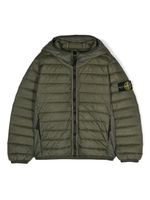 Stone Island Junior doudoune à patch logo - Vert - thumbnail