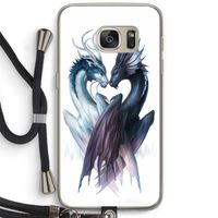 Yin Yang Dragons: Samsung Galaxy S7 Transparant Hoesje met koord