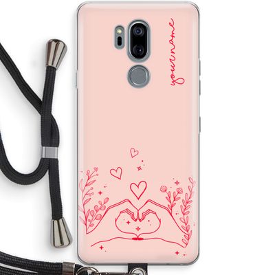 Love is in the air: LG G7 Thinq Transparant Hoesje met koord
