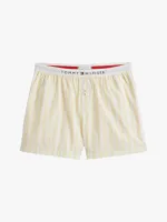 Tommy Hilfiger Dames Poplin Pyjamashort - Katoenen pyjama met knoopsluiting