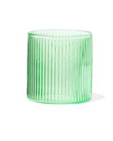 HEMA Glas voor geurkaars ⌀6.5x6.5cm ribbel groen (groen)