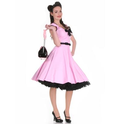 Heidi Dress, Pink and Black Bow-L | 54% korting Heidi Dress, Pink and Black Bow-L | 54% korting