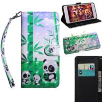 3D-schilderij patroon gekleurde tekening horizontale Flip TPU + PU lederen draagtas met houder & kaartsleuven & portemonnee voor Huawei P20 Pro (bambo