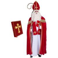 Sinterklaas verkleed kostuum - compleet - inclusief het grote boek van Sinterklaas