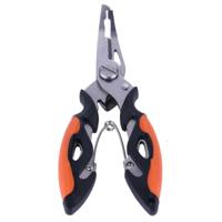 HENGJIA QT013 multifunctionele RVS kaak Hengelsport tangen scharen haak Removal Tool lijn Cutter Fishing Tackle (oranje)