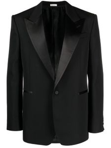 Alexander McQueen blazer à simple boutonnage - Noir