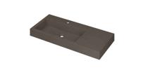Wastafel INK Momento 1000x450x90 mm Quartz beton 3421436