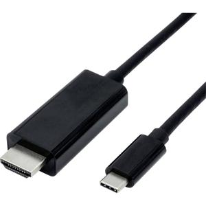 Value 11.99.5840 USB-C-displaykabel USB-C / HDMI Adapterkabel USB-C stekker, HDMI-A-stekker 1.00 m Zwart