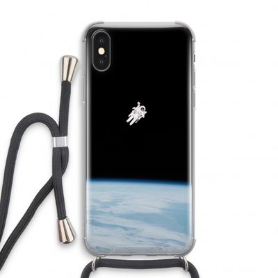 Alone in Space: iPhone XS Transparant Hoesje met koord