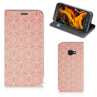 Samsung Galaxy Xcover 4s Hoesje met Magneet Pattern Orange