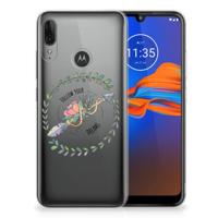 Motorola Moto E6 Plus Telefoonhoesje met Naam Boho Dreams
