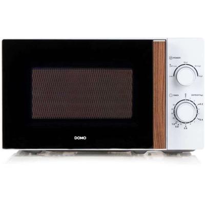 DOMO DO2720 magnetron - 20L - 700W - 35 min timer - Ontdooifunctie - L44 x D35,8 x H 25,8 cm - Witte houtafwerking