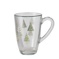 Boltze Home mok kerstboom 325ml glas