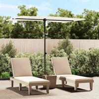 VidaXL Parasol met aluminium paal 2x1,5 m zandwit VidaXL Parasol met aluminium paal 2x1,5 m zandwit