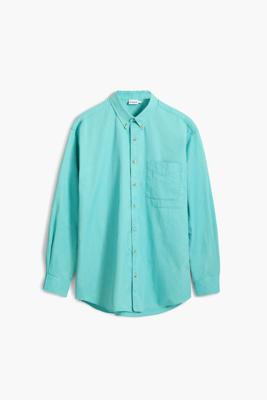 Katoenen overhemd met lange mouwen - GREEN - XXL Katoenen overhemd met lange mouwen - GREEN - XXL