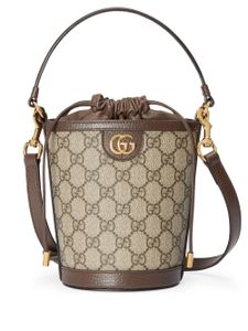 Gucci mini sac seau Ophidia - Marron