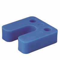 GB drukplaat met sleuf 20mm blauw; 48 per zak | 48 stuks - 17434761