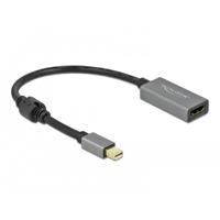 Delock 66570 DisplayPort / HDMI Adapter [1x Mini-DisplayPort stekker - 1x HDMI-bus] Zwart, Grijs 0.20 m