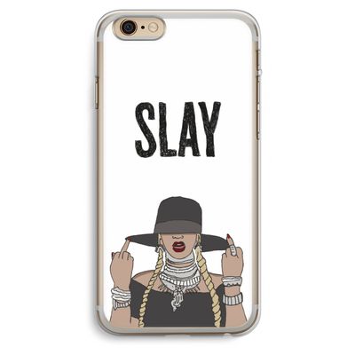 Slay All Day: iPhone 6 Plus / 6S Plus Transparant Hoesje