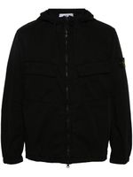 Stone Island veste en sergé à capuche - Noir