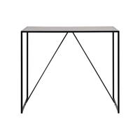 Leen Bakker - Bartafel Jaxx - 105x120x60 Cm - Metaal - Zwart