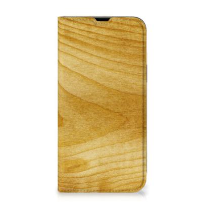 iPhone 13 Pro Max Book | Wallet Case | Licht Hout iPhone 13 Pro Max Book | Wallet Case | Licht Hout