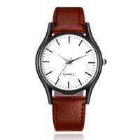 LGT Klassiek herenhorloge met bruine band en witte wijzerplaat LGT Klassiek herenhorloge met bruine band en witte wijzerplaat