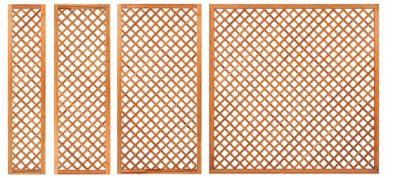 Trellis diagonaal met lijst hardhout 90 cm Tuindeco - Tuindeco