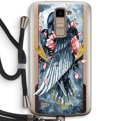 Golden Raven: LG K10 (2016) Transparant Hoesje met koord