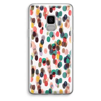 Tropical Dots: Samsung Galaxy S9 Transparant Hoesje