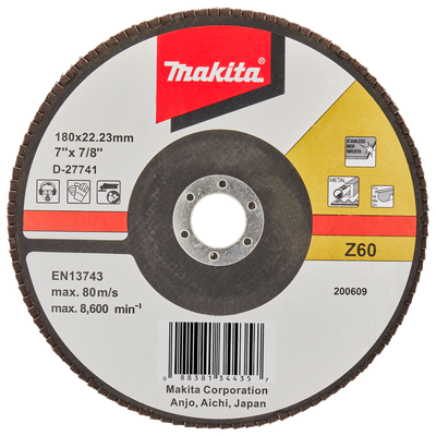 Makita Accessoires Lamellenschuurschijf 180mm Z60 - D-27741 D-27741