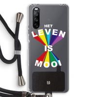Het Leven Is Mooi: Sony Sony Xperia 10 III Transparant Hoesje met koord