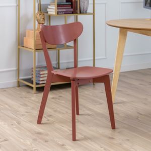 Bendt Houten Eetkamerstoel 'Torkil' kleur Terracotta