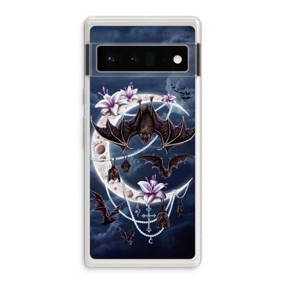 Vleermuizen Maan: Google Pixel 6 Pro Transparant Hoesje