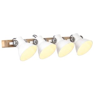 VidaXL Wandlamp industrieel e27 90x25 cm wit