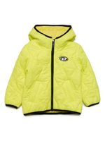 Diesel Kids veste matelassée à logo appliqué - Jaune